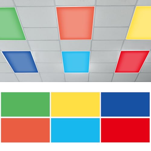 QOUBAI 6 Pcs Fluorescent Light Covers with 60 Magnets,4 x