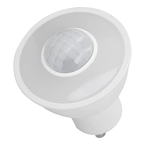 Lampadina Corporea con Rilevamento del Corpo a Infrarossi GU10 + PC 5W 500LM a LED Non Abbagliante Intelligente alluminio induzione