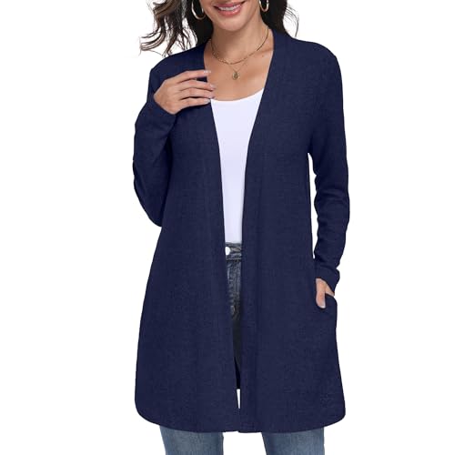 Lepunuo Women Open Front Cardigan Sweaters Long Sleeve Cardigans
