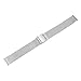 HARFINGTON Stainless Steel Mesh Watch Band 16mm Quick Release Adjustable Metal Watch Strap for Men Women, Silver Tone