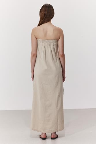 Gottex Beach Life Terra Bandeau U Wire Midi Dress Cover-Up - Adjustable Removable Straps, Elastic Back Band, Side Slits3