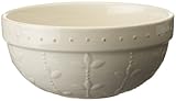 Signature Housewares Sorrento Collection 90-Ounce Medium Mixing Bowl, Ivory Antiqued Finish
