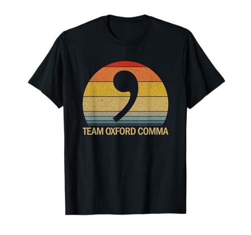 Team Oxford Comma Retro Sunset Team Oxford Comma T-Shirt