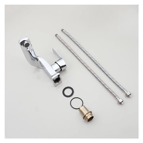 Robinets montés sur le pont en chrome brillant pour lavabo haut de gamme - 5