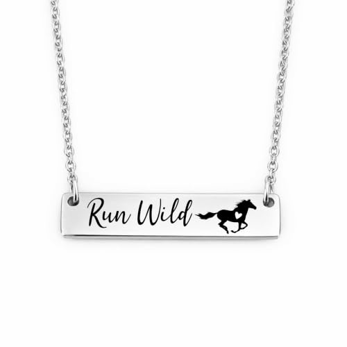 Personalized Horse Bar Necklace