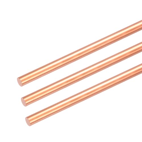 Cuivre nu barre métal PATIKIL 4mm pour tuteurs de jardinage et projets DIY