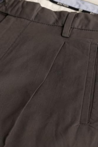 Image of SNITCH Dark Brown Slim Fit Cotton Trousers