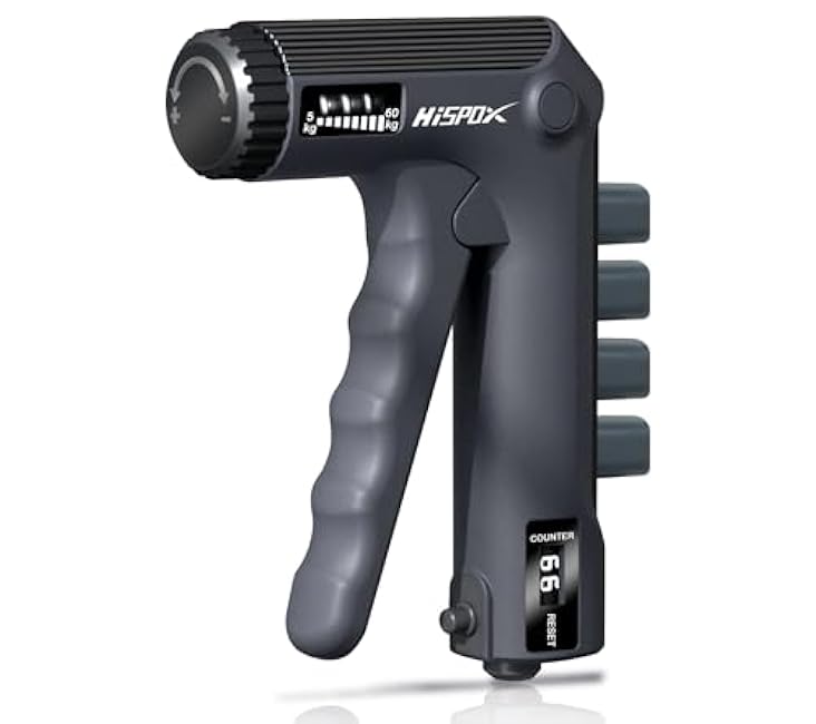 Grip Strength Trainer with Finger Exerciser, Adjustable Resistance, Forearm Strengthener Hand Gripper with Counting,Black