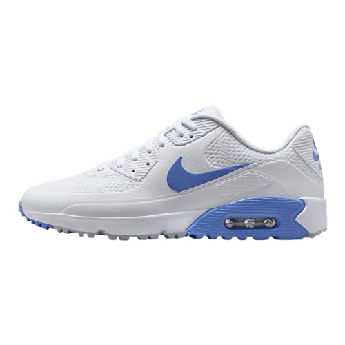 Nike Air Max 90 G Golf Shoes (HV9305-100, White/Royal...