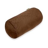 CozySleep 腰枕 筒型クッション もちもち 極上の肌触り 気持ちいい ふわふわ 腰痛クッション 多機能対応 抱き枕 昼寝枕 介護 背もたれ 膝 首 足 腰当て 丸洗い可能 自宅・車・オフィス・椅子 ブラウン