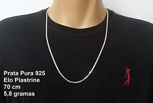 Corrente Masculina Piastrine Prata 925 70 cm X 3 mm Ref. 640
