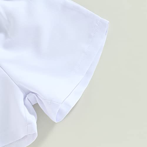 Mainesaka Toddler Baby Boy Dress Shorts Outfits 2Pcs Summer Beach Hawaiian Clothes Short Sleeve Button Down Shirt Shorts Set (B-Green, 6-12 Months) #TOP6