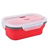 Lunchbox, voedsel opvouwbare lunchboxcontainer voor picknick voor buiten voor op reis(rood)