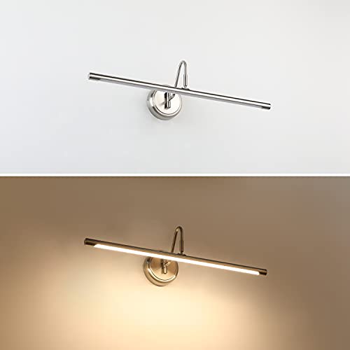 Joosenlux Modern Led Picture Lights,Brief Vanity Light Fixtures 24.4" 14W(70W Eqv.) Natural White 4000K,Hardwired Swing Arm Brushed Nickel Finish #TOP3