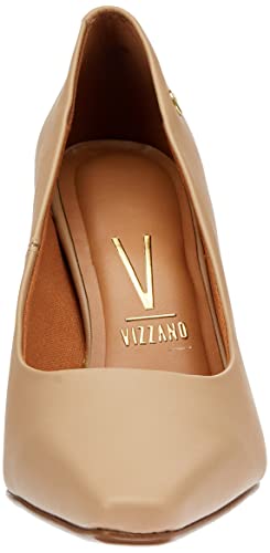 Scarpin Vizzano Salto Geométrico Feminino, Beige, 37
