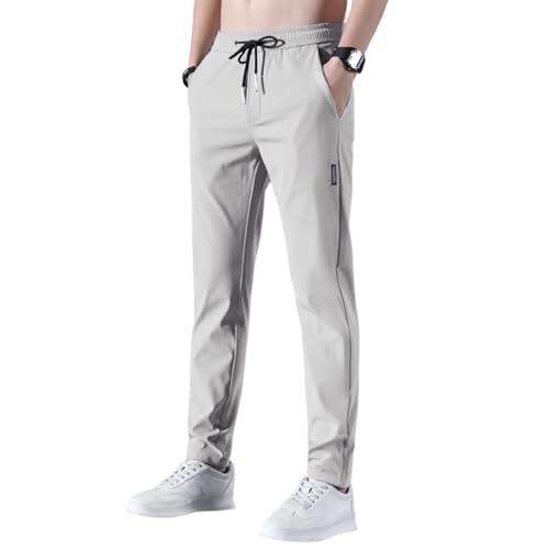 Men's Lightweight Joggers Pants Quick Dry Casual Athletic Elastic Waist Hiking Pants with Pockets, S-5XL