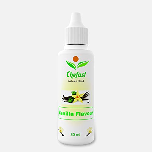 Image of Chefast Vanilla Flavour Baking Essence for Cake, Ice-Cream, Milkshakes, Chocolate, - 30ML ( Use 2-3 Drops Essence for 250 Grm Cake)