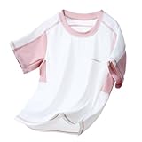 Hotfiary Unisex Kids Short Sleeve T-Shirt Boys Girls Crew Neck Athletic Shirts Quick Dry UPF 50+ Summer Casual Tee Shirt 3-14