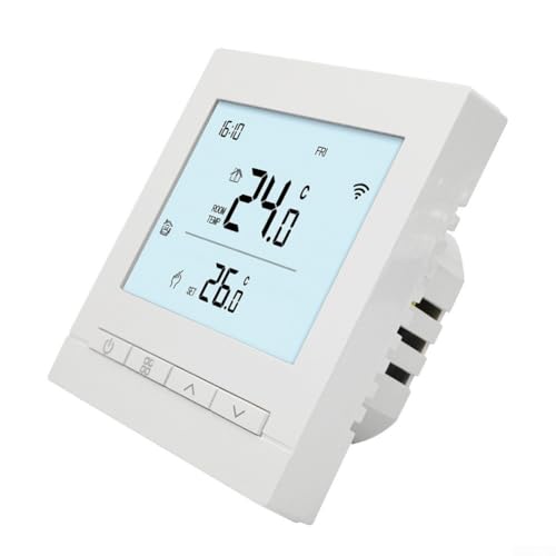 Thermostat intelligent WiFi Tuya pour chaudière gaz et chauffage eau programmable - 8