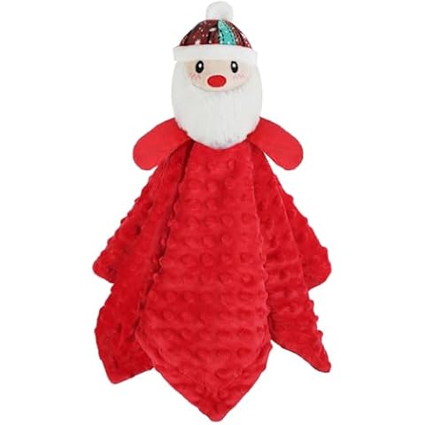 Yoochee Christmas Squeaky Dog Toys, Plush No Stuffing Snuggle Toys for Dog Puppy, Durable Chew Bite Toys for Small Medium Large Dogs, Interactive Xmas Santa Claus for Aggressive Chewers Cover
