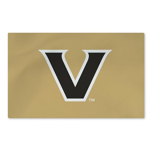 Northwest Vanderbilt Commodores NCAA Logo Washable Rug 20x32 inches