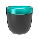 Maceta de riego con sistema automático para fácil jardinería interior y exterior (negro)