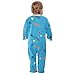Emelivor Skateboard Blue Newborn Baby One-Piece Sleepers Footie Long Sleeve Romper Pjs for Boys Girls Kids