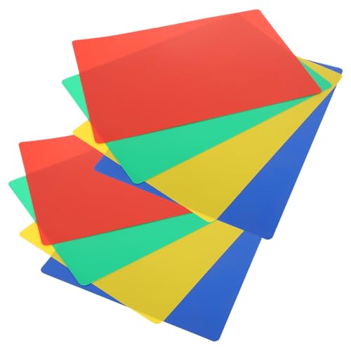 Blocs de dibujo de plástico Healvian 8 piezas reutilizables con superficie lisa para estudiantes