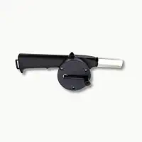 Soprador Manual para Churrasqueira com Boca Metálica – Acessório Portátil para Acender Fogo com Segurança, Praticidade e Controle