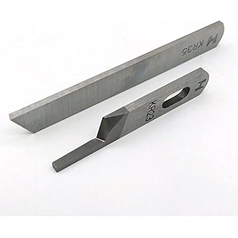 LNKA 1Set Upper & Lower Knife KR23 & KR35 Industrial Serger/Overlock Sewing Machine Knife for for Juki,Siruba,Pegasus Cover