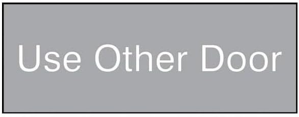 8 in W x 3 in H, Engraved Plastic, Mfr: PSG842GY-A