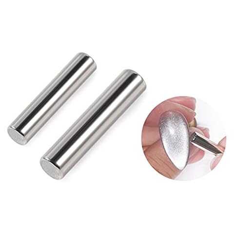 CHSEEO 2 Pcs Magnet Pen Nail Art Tool Magnet Stick for 3D Cat Eye Effect Powder - Ideal Manicure UV Gel Nail Polish DIY Gadget Accessories Cover