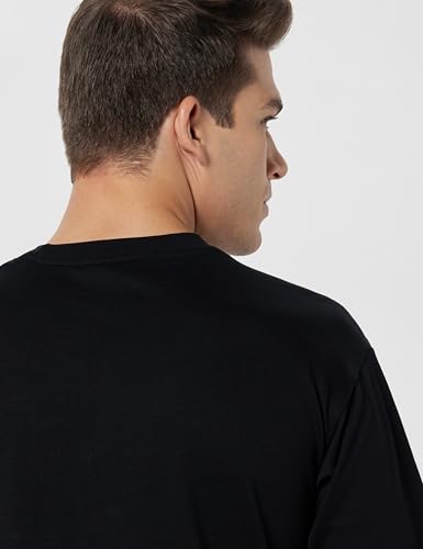 Image of Allen Solly Men's Cotton T-Shirt | Drop Shoulder | Chest Print | Regular Fit | Casual Streetwear Style