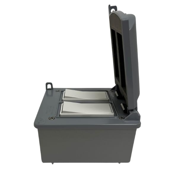 Bromic Affinity Smart-Heat™ Manual Wall Switches, Gas Heater, Electric Heater, Controls, Double Surface Mounted, Outdoor, 2-Channel