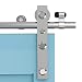 Produktbild 8FT/243cm Rostfreier Stahl Schiebetür Schiebetürsystem Schiebetürbeschlag Laufschiene Schiebetür, Sliding Barn Door Kit