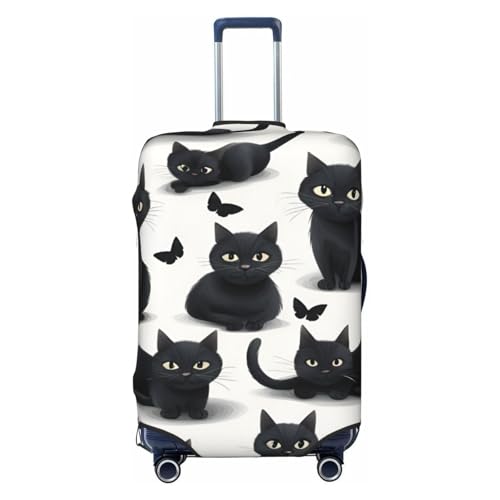 Cat Print Print Fashionable Suitcase Cover Personalized Luggage Protector for Travel and Business