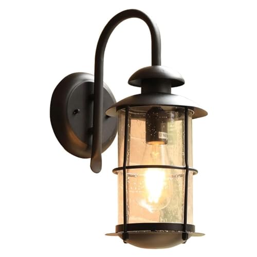 Aplique de pared rústico e iluminación decorativa impermeable para patio, balcón y cocina