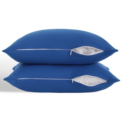 Zippered Toddler Pillowcases Set of 2, 100% Brushed Microfiber 13x18 Pillowcases, Super Soft and Cozy Travel Kids Nursery Pillow Cases, 13x18 Inches,...