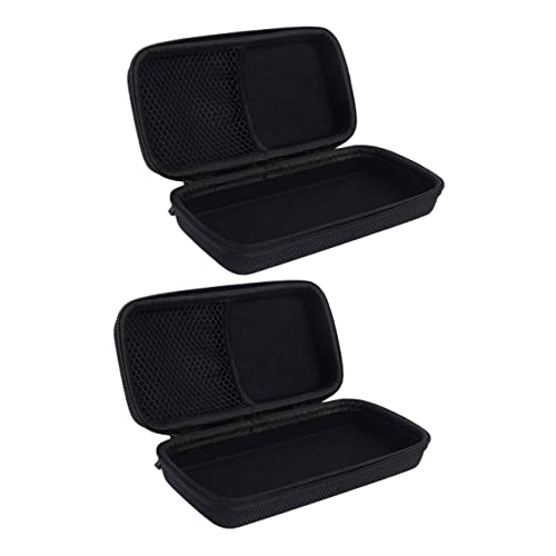 Custodia Per Microfono 2 Pezzi Borsa Con Cerniera in Eva Per Riporre I Microfoni Fodera Antiurto Tasca in Rete