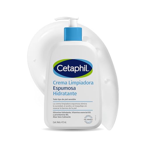 Cetaphil Crema Limpiadora Espumosa Hidratante Facial Rostro Sensible 473 ml