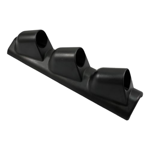 UHANBUT Black Triple Pillar Gauge Pod Holder Plastic 3 Hole 52mm Automotive Digital Gauge Bracket Universal A-Pillar Gauges Mount Accessories for Most Vehicles