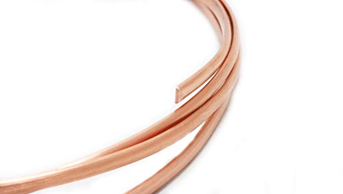 Image of 1 Ounce (2.5 Ft) Solid Copper Wire 8 Gauge, Half Round, Dead Soft - from Craft Wire | 99.9% Pure Copper Wire for Jewelry Making, Wire Wrapping, Pure Copper, CDA #110, 1.63mm Wire, Craft, High Quality Made in USA