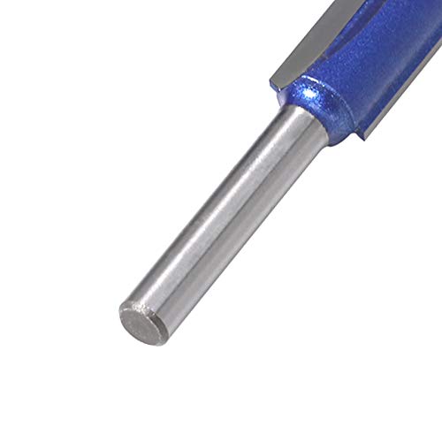 Yakamoz 4Pcs 1/4 Inch Shank Top End Bearing Flush Trim Router Bit Set, 1/4" 5/16" 3/8" 1/2" Cutting Diameter #TOP6