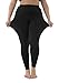 ZERDOCEAN Women's Plus Size Modal Lightweight Full Length Leggings Black 2X