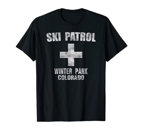 Camiseta oficial de invierno Retro Park Colorado Ski Patrol Camiseta
