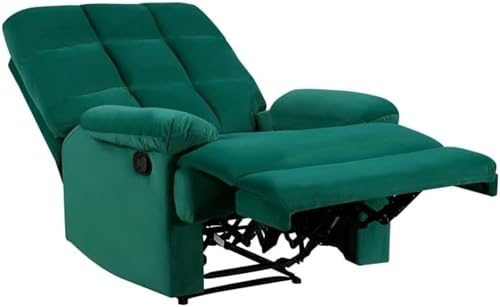 Image of Torque - Flumin 1 Seater Fabric Manual Recliner | Recliner Chair for Living Room, Office, Bedroom (Green) | 1 Year Warranty