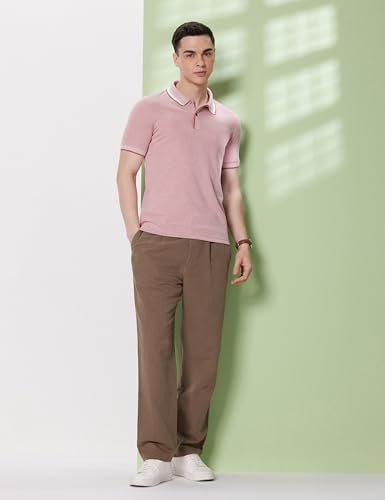 Image of Symbol Premium Men's Cotton Rich Textured Pique Polo T-Shirt - Regular Fit | Pique Knit (Available in Plus Sizes)