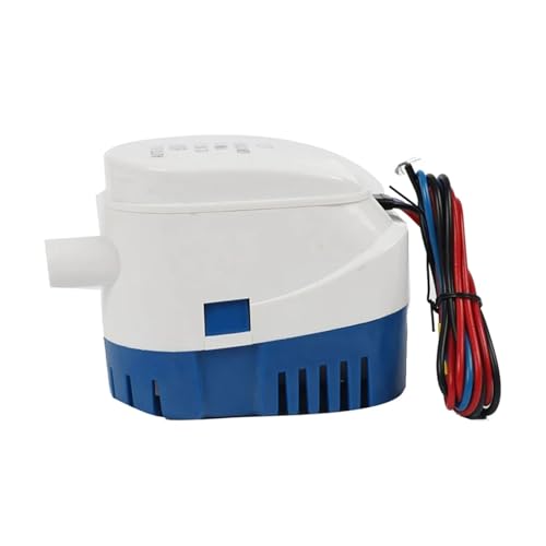 Industrial Water Pressure Diaphragm Pump 1pcs 1100GPH White And Blue Plastic Boat Automatic Bilge Marine Submersible Water Pump