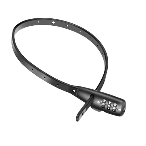 SCMEGA Zip Tie Bike Lock 3-Digit Combo Adjustable Cable Lock, for Bicycle, Kids Bike, Cabinet, Stroller, Helmet, Toolboxes, Lightweight Café Stop Child-Proof Cabinet Fridge Small Lock (1Pack)