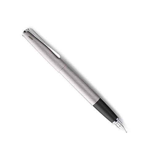 Image of LAMY STUDIO BRUSHED STEEL FOUNTAIN PEN, FINE